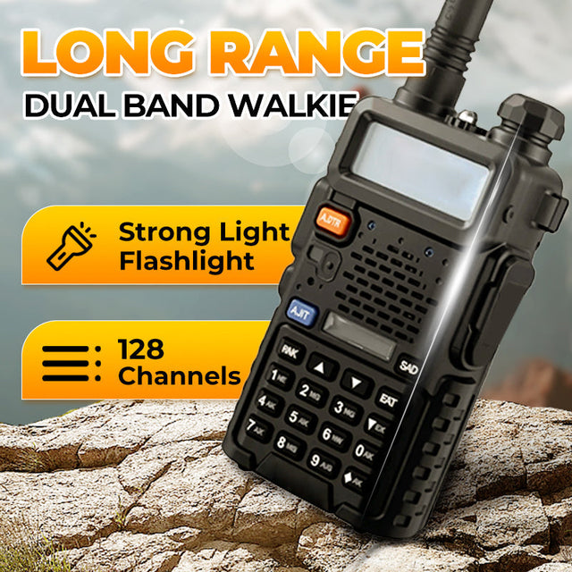 🔥Hot Sale 52% Off🔥📡 UV-5R Ham Radio Long Range UV5R Two Way Radio Dual Band Walkie