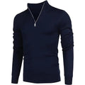 Men’s Quarter Zip Mock Neck Sweater