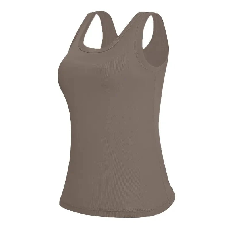 Ribbed Workout Tank Top